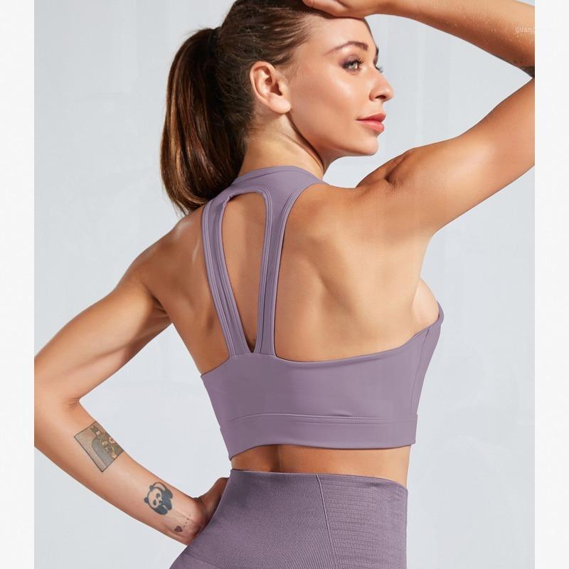 

Cross Back Padded Plus Size Strappy Push Up Sports Bra Fitness Women Seamless Colorvalue Workout Top High Impact Activewear1, Pink