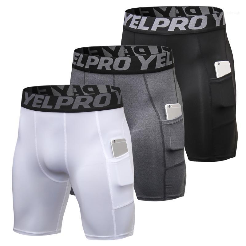 

2019 New 3pcs Men Running Shorts Quick Dry Sports Short Gym Soccer Tennis Training Summer Beach Shorts Underwear with Pocket1, Black