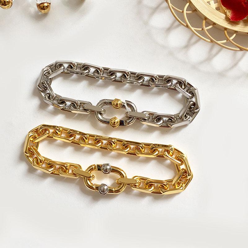 

Punk Japan Korea Popular 2021 New Men Women Upper Arm Luxury Jewelry Stainless Steel Gold Wholesale Gift Designer