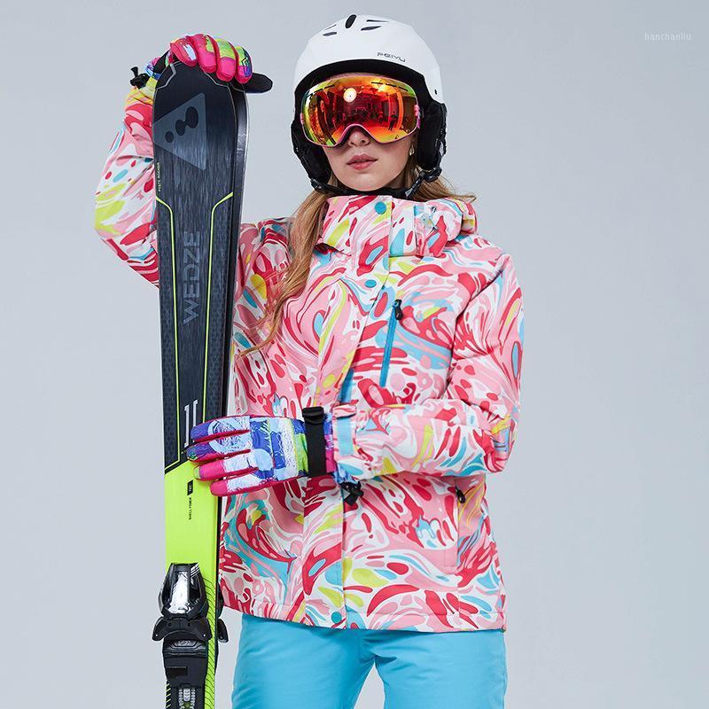 

Womens Ski Jacket Waterproof Windproof Outdoor Sport Warm Snow Coat Female Thermal Snowboarding Parka Skiing Jackets CYF2571, Hx61