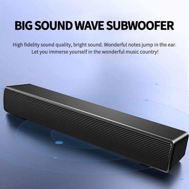 

Home stereo USB connection computer speaker bar long subwoofer music player 3D surround stereo woofer 3.5mm audio input PClaptop1