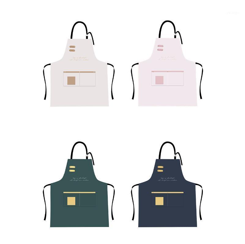 

Best Leather Apron Waterproof Oil-Resistant Creative Apron for Kitchen Restaurant Cooking Baking Milktea Shop Gardening Bookstor1