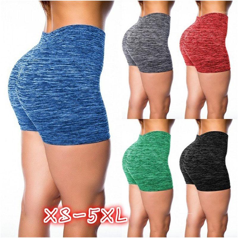 

Women's yoga sports shorts high waist hip hips colorful yoga shorts sports sexy quick dry running casual 20201