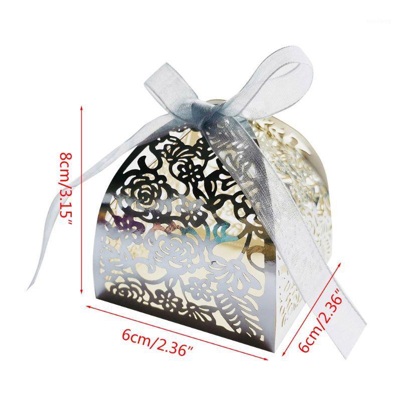 

50pcs Cut Up Candy Boxes Wedding Favor Boxes Bridal Shower decorations fold E5BB1