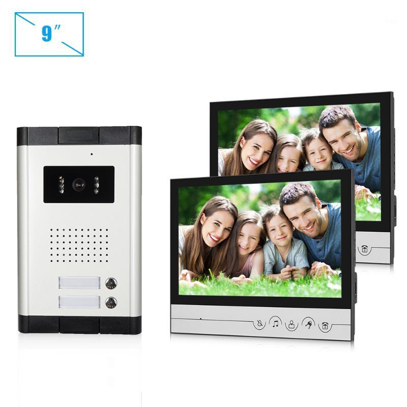 

Video Intercom For Apartment 9 Inch Indoor Monitor Video Entryphone With IR Night Vision Camera1