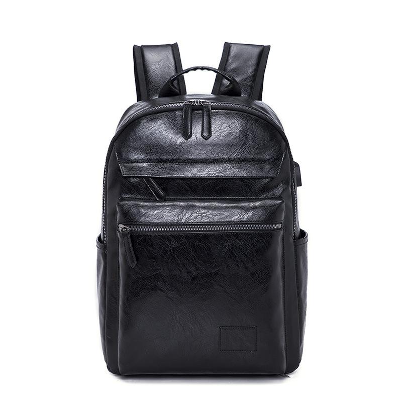 

Backpacks 2020 Spring School Bag Leather Teenage All-match Style Solid Multicolor Black Grey Waterproof Freeshipping Rucksack