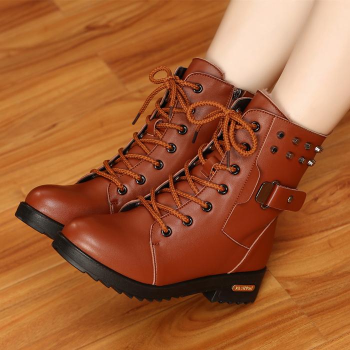 

Winter Boots Cotton Shoes, Fashion And Suede Boots, Chunky With Women's Shoes, Black
