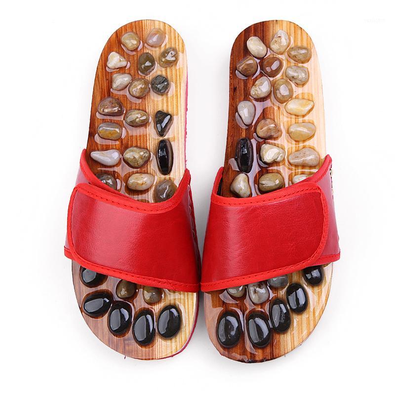 

Acupoint Massage Slippers Men/Women Sandals Feet Chinese Acupressure Therapy Rotating Foot Massager Shoes Men's Unisex1, Black