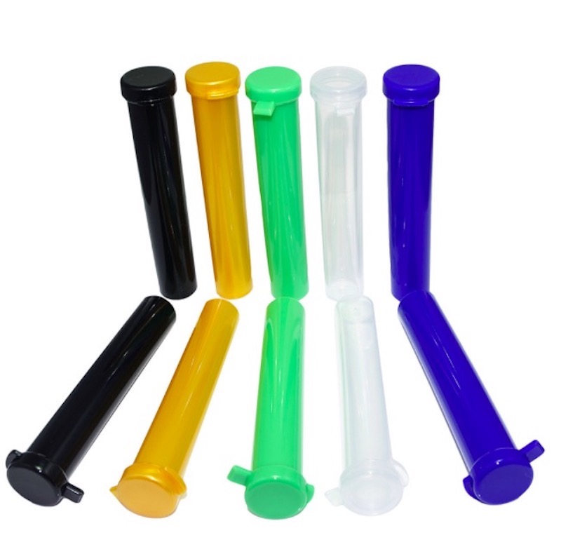 

Plastic Tobacco Tube Stash Jar 94mm Herb Container Storage Case Cigarette Rolling Cone Paper Tube Pill Box Pre Roll Preroll Packaging