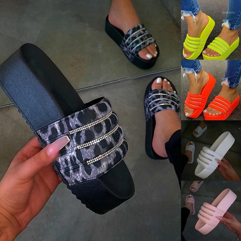 

Women's Flat Sandals Slipper Flats Sandal Open Toe Summer Shoe Women Sexy Party Beach Female Footwear Thickened Slippers1, White