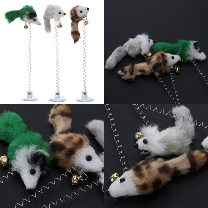 

3Pcs Small False Fake Mouse Pet Cat Toys Mini Funny Playing Interactive Toys For Cats Bottom Sucke Pet Supplies
