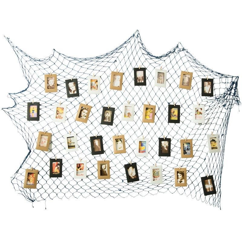 

Party decoration, fishing net home adornment bar decoration plastic net Wall decoration Halloween decorations Green Blue