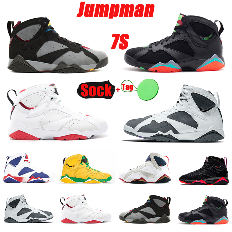 

Jumpman 7 7s mens basketball shoes sneakers Flint Patent Ray Allen Ducks Bordeaux Tinker Alternate Barcelona Patent Mist men outdoor trainers sports shoe, Pay for box