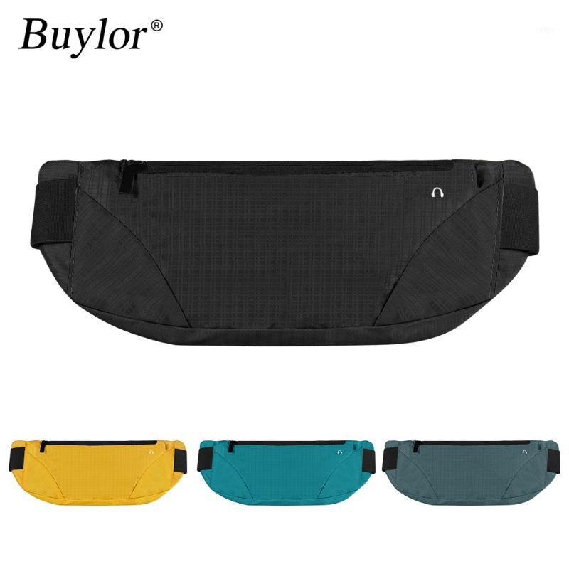 

Buylor Waist Packs Women Men Sports Bum bag Gym Waist Bag Lightweight Running Belt Waterproof Breathable Phone Pouch Jogging1, Black