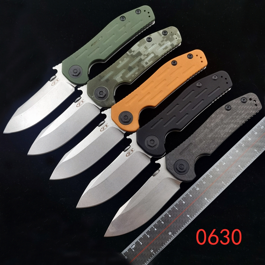 

zero tolerance zt0630 zt knife folding Knife D2 blade titanium CF+titanium handle camping pocket Survival Hunting Kitchen Knives EDC Tool
