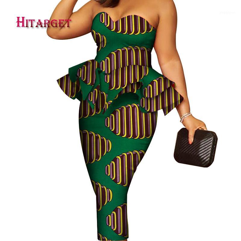 

Ethnic Clothing Party/wedding Dress With Breast-wipe Style African Print Dresses Traditional For Women Customized WY40181