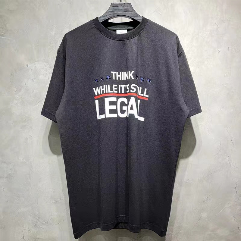 

T Shirt Men Women 1 High Quality T-shirt Tops Short Sleeve Black Color