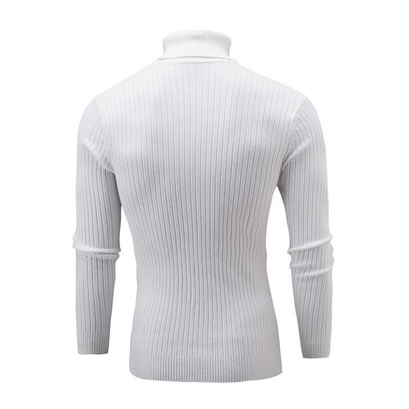 

Camisola de gola alta masculina outono inverno camisola de malha quente manter quente camisola masculina Polos