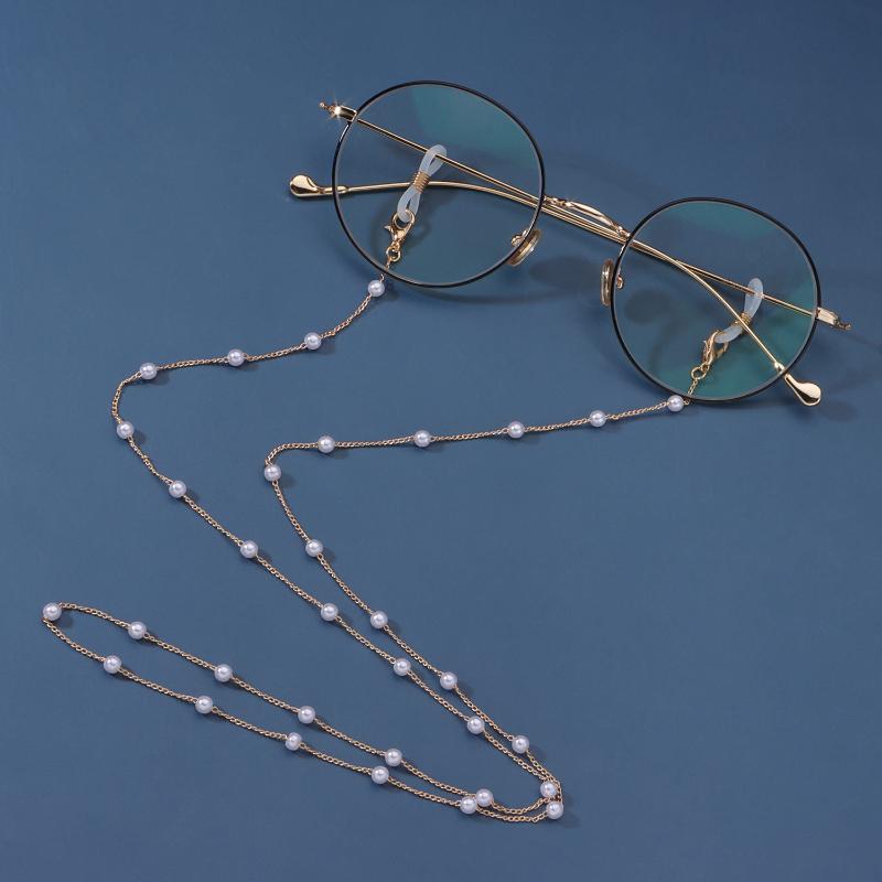 

2020 Chic Simple Fashion Temperament Handmade Pearl Beads Eyeglasses Chain Women's Mask Chain mask strap necklace Accessories