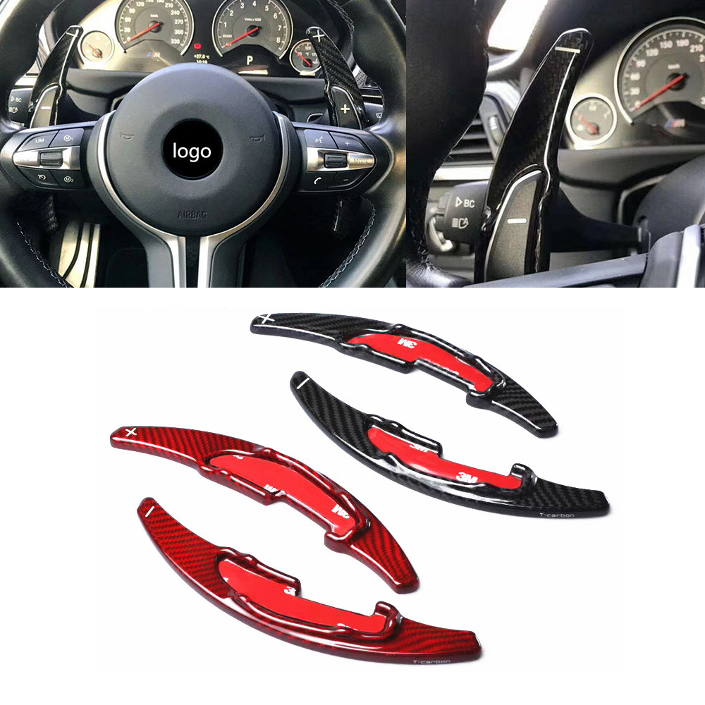 

Carbon Fiber Steering Wheel Shift Paddle Shifters For Bmw F30 F10 GT 3 series 5 series F18 X1 M2 M3 M4 M5 M6 X5M X6M