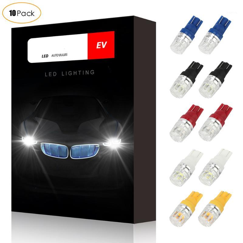 

10Pcs T10 W5W Led Bulb Car Interior Dome Reading Lamp License Plate Light 6000K White 12V Auto Led Bulb1, As pic