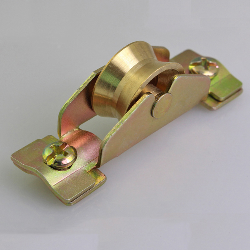 window roller sliding door plastic steel window pulley Aluminum alloy doors and windows brass wheel mute nylon roller hardware-image-412983429