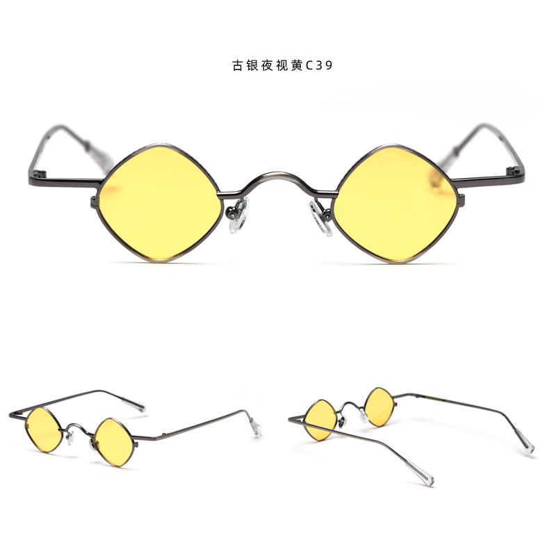 

Vintage Round Polarized Sunglasses Retro punk Hip hop Sun Glasses for Men Women Small Metal Small square Driving Glasses FML