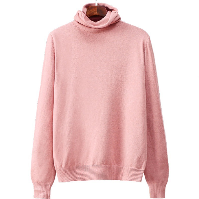 

2021 New Knitted Turtleneck Sweater Pullovers Spring Autumn Basic Women Highneck Sweaters Pullover Slim Female Cheap Top Sr5q, Black