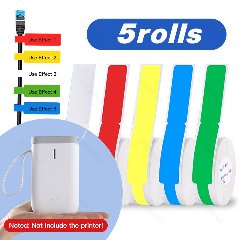 

Niimbot D11 Waterproof Anti-Oil Tear-Resistant Electric line Label Pure Color Scratch-Resistant Label Paper Roll for D11 Printer