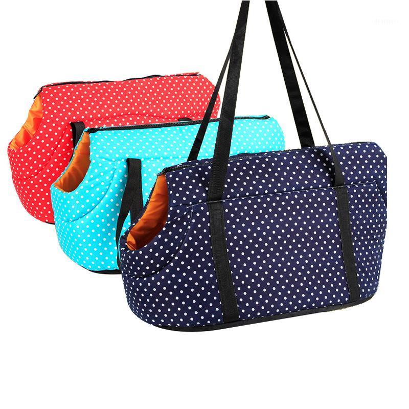 

Dot Printed Dog Carrier Dog Backpack Cozy & Soft Puppy Cat Bags Outdoor Hiking Travel Puppy Bag Shoulder Carrier1