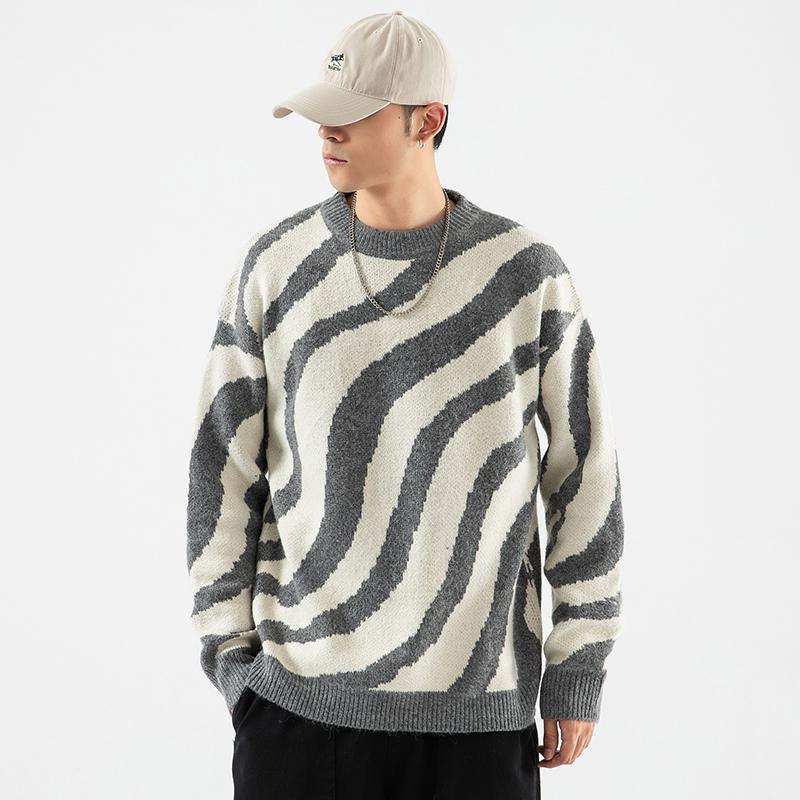 

Fashion Classic O-NECK Striped Sweater Men'S Oversize Pull Plus Size M-5XL 2020 Long Sleeves Pullover For Autumn Spring Winter, Jm20424 3