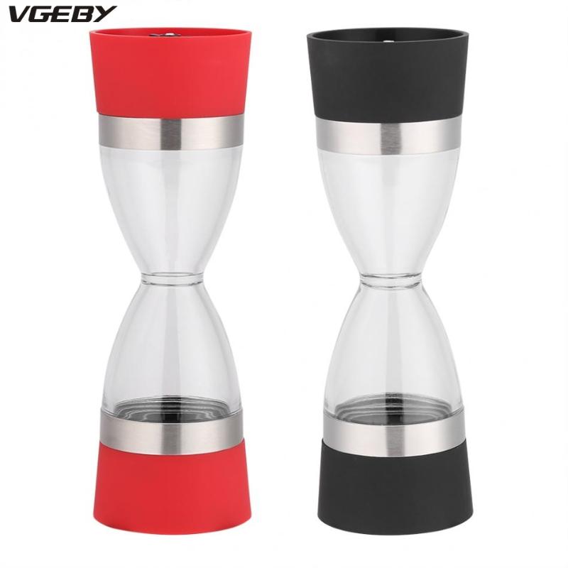 

Double-ended Manual Salt Pepper Mill Grinder Stainless Steel Adjustable Ceramic Rotor coffee bean Mill Grinder