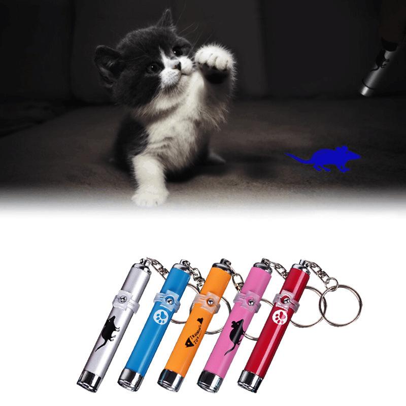 

Interactive Cats Toy Creative Funny Cat Laser LED Pointer Pet Kitten Training Toy light Pen With Bright Animation Mouse Shadow