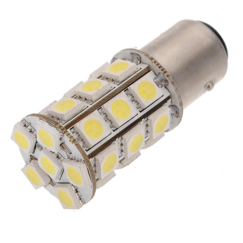 

Auto LED 1157 BA15D 27 SMD Warm White R5W 1142 Ship Boat Bus Truck Touring car riding light stop tail signal lamp 12V 24V, As pic