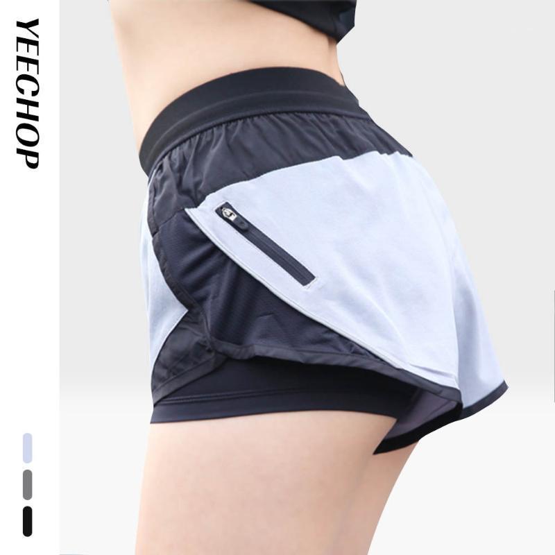

Yeechop Summer Running Shorts Women Sport Fitness Quick Dry Shorts Gym Loose Sport Breathable Yoga For Women1, Black
