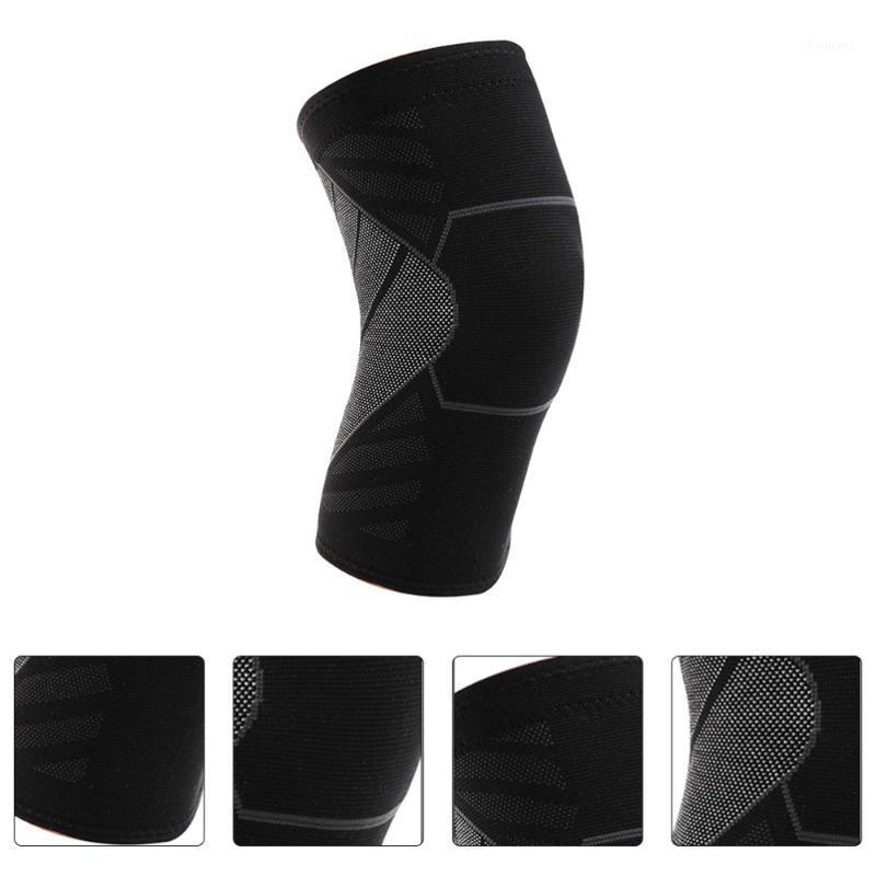 

1pc Useful Elastic Sports Knee Pads Knee Support Brace Fitness Protector1, Black