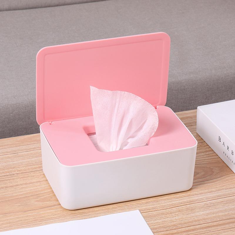 

Tissue Box with Lid Baby Wipes Dispenser Pouch for Napkin Wet Wipe Storage Box For Home Car Home Storage & Organization TB