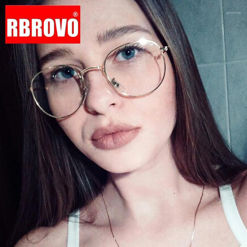 

RBROVO Metal Round Glasses Women Vintage Glasses Frame Brand Designer Eyeglasses for Women/Men Brand Lentes De Lectura Hombre1