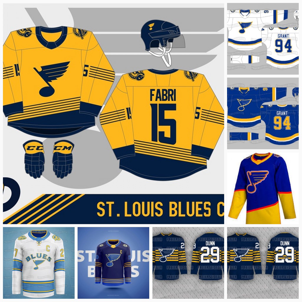 

Ryan O'Reilly St. Louis Blues 2021 Concept Jersey Vladimir Tarasenko Binnington Brayden Schenn Jaden Schwartz, White womens s-2xl