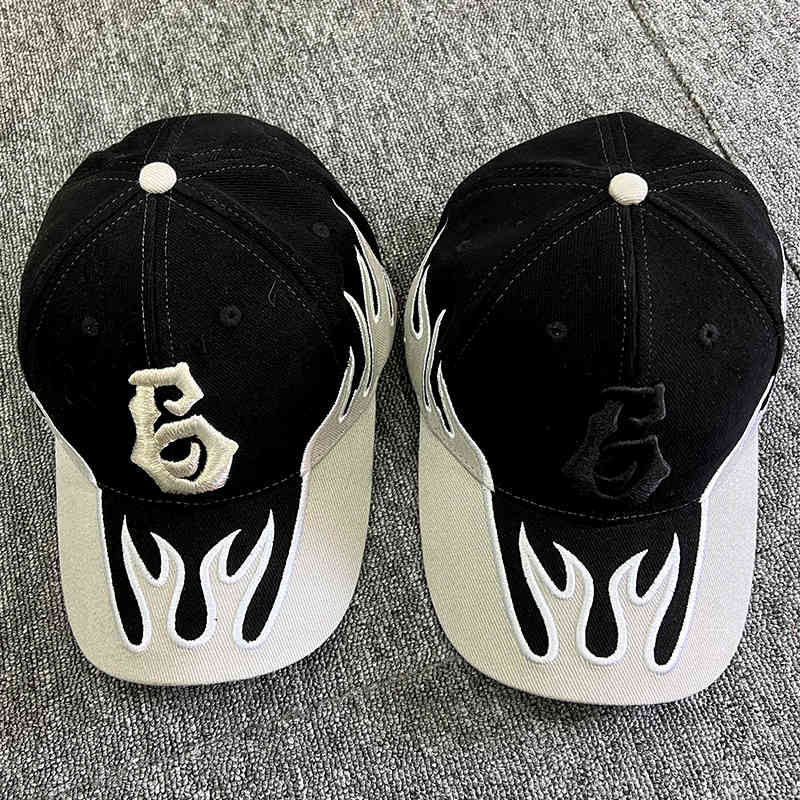 

Designer Caps Kanye Kanye's Same Legendary6 Hip Hop Fog High Street Tide Flame Baseball Cap Duck Tongue Hat Donda, Silver