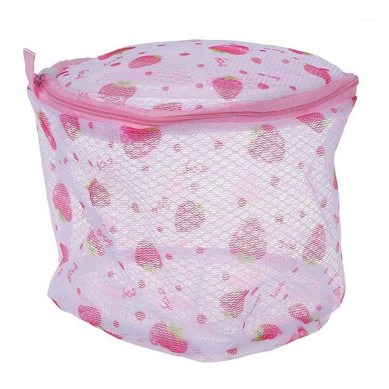 

Bra/Underwear/Lingerie/Socks Laundry Mesh Bag Wash Basket--Strawberry or Rose Print1