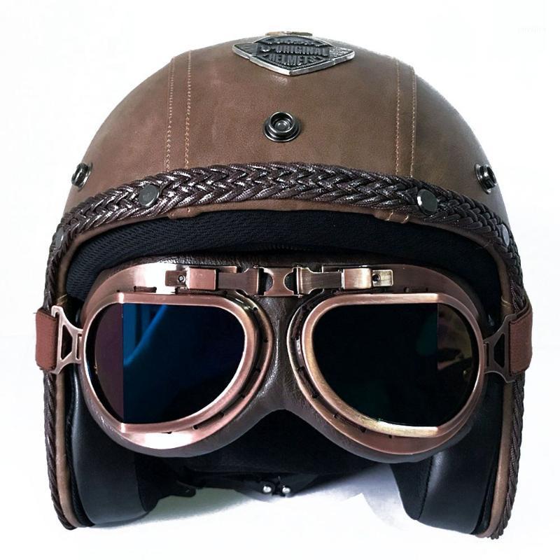 

Retro Motorcycle Helmet For Full Face Moto Motocross Helmet Open Face Vintage Motorbike Scooter Racing Chopper Pilot1, Sr helmet flat bn