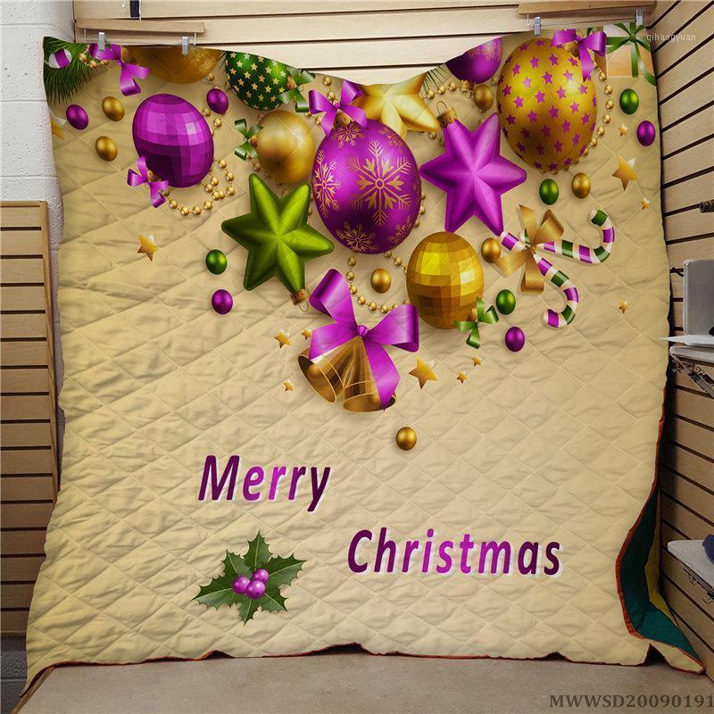 

High Quality 3D Creative Print Quilt Merry Chirstmas Modern Home Bed Set Super Soft Breathable For Kids Children1, 18