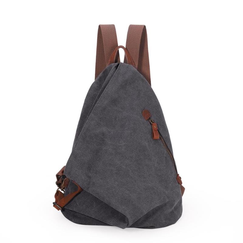 

Davidnile Multifunction Backpack Vintage Canvas Large Casual Daypack Outdoor Travel Bag 6882, Khaki