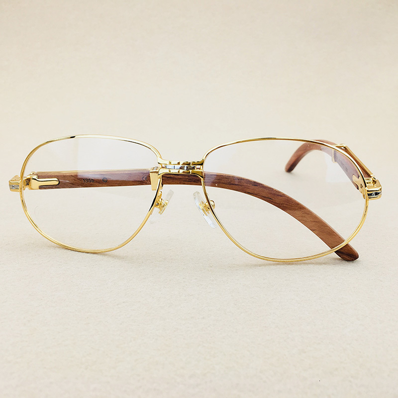 Vintage Men Luxury Wood Mens Sunglasses Brand Designer Carter Glasses