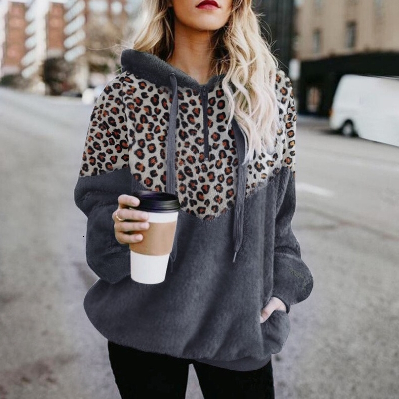 

2021 New Leopard Feminine Harajuku Grosso Velo Slices with Hoodie Pullover Hot Winter Kpop Streetwear Outwear Female Sweatpants 4is4, Games