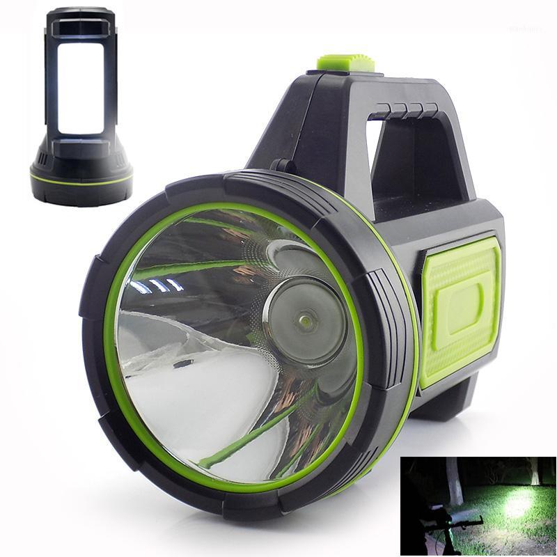 

powerful USB LED side light hand long range torches Camping lantern rechargeable battery Searching night lamp Fishing1