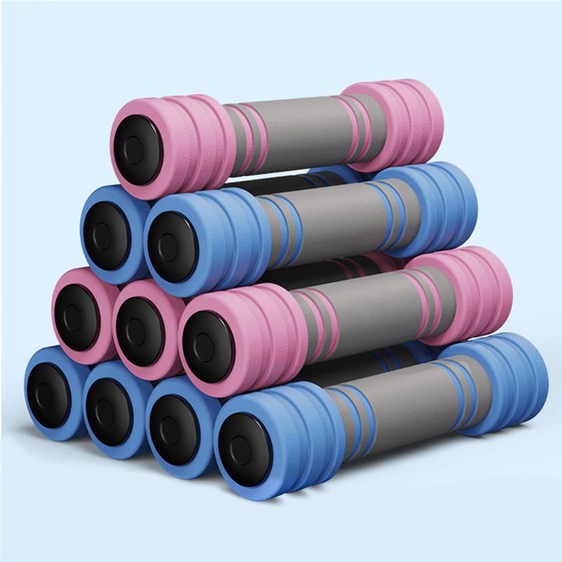 

Hot Sale 2 PCS women Dumbell Outdoor Plastic Fitness Equipment Kids Performance Dancing Tool Sport Exercise Toy Dropshipping, Red