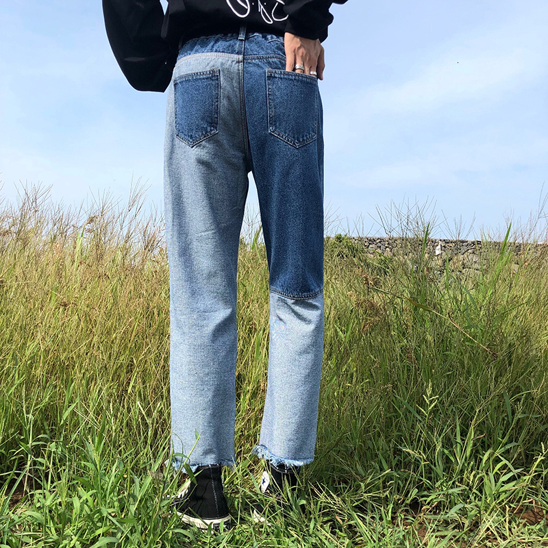 

2021 New Autumn Winter Color Super Hot Jeans Loose Straight Edge of Korean Version Trend. YIGP, Beige