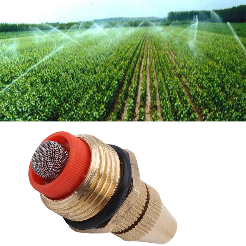 

New 360 Degree Connector Thread Water Sprinkler Irrigation Spray Nozzle Watering Head Garden Brass Supplies, Mist nozzle